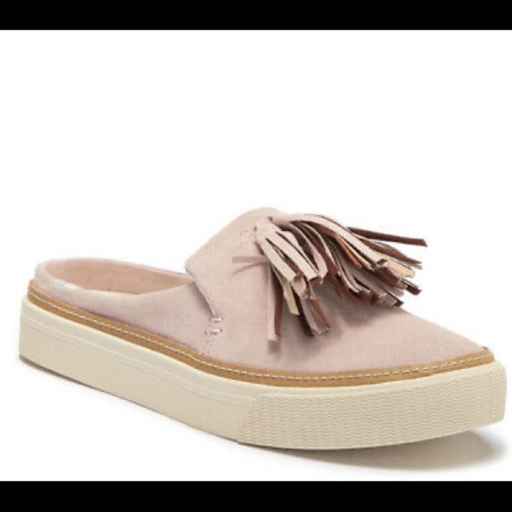 Toms Powder Suede Shoes Sunrise Blush